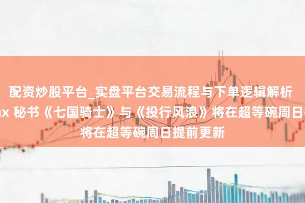 配资炒股平台_实盘平台交易流程与下单逻辑解析 HBO Max 秘书《七国骑士》与《投行风浪》将在超等碗周日提前更新